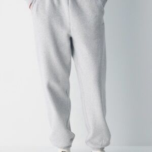 Aritzia Cozy Sweatfleace Mega Jogger in Heather Chrome